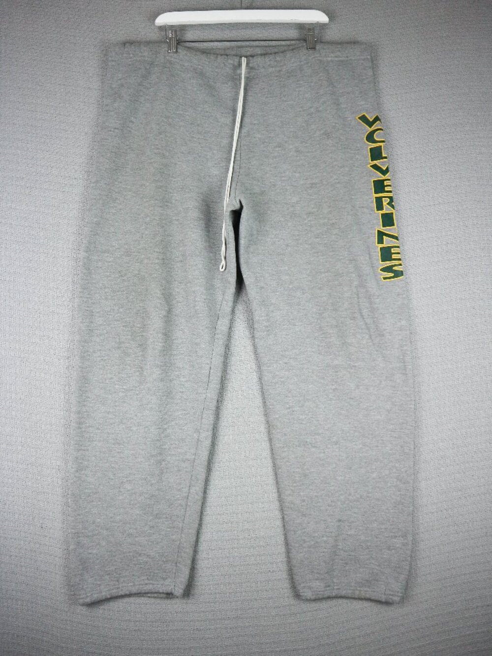 Russell Athletic 1990s Vintage Grey Wolverines Sweatpants Straight Cut XL